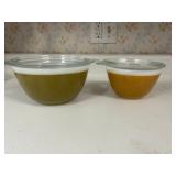 Solid Color Vintage Pyrex Round Covered Dishes