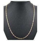 10k gold paperclip necklace