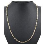 10 K paperclip necklace