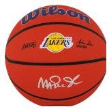 Magic Johnson Signed Wilson Los Angeles Lakers Official NBA Basketball