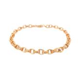 Chrome Hearts Gold Paper Scrolled Cable Link Chain Bracelet