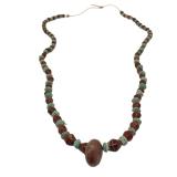 Middle Eastern Carnelian & Faience Necklace