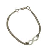 Tiffany & Co. Infinity 8 Motif Sterling Silver Chain Bracelet, 17.8cm