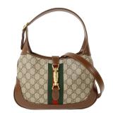 Gucci 1961 Jackie Painted Canvas Shoulder Bag