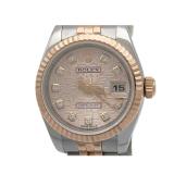 Rolex Datejust 179171G Pink Dial Jubilee Bracelet Womens Watch with Box