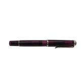 Vintage Pelikan Translucent Purple Resin Fountain Pen, Silver Tone Trim