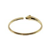 Cartier Panthere Tsavorite Eyes 18K Yellow Gold Cuff Bracelet