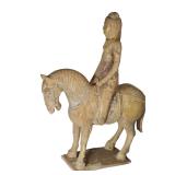 Antique Chinese Sui Dynasty Equestrian Statue