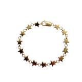 Tiffany & Co. Vintage 18K Yellow Gold Repeating Star Motif Bracelet