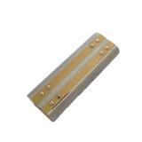 Vintage Cartier Gold and Silver Tone Vertical Stripe Metal Lighter