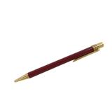 Vintage Cartier Red Lacquer-Style and Gold-Tone Mechanical Pencil