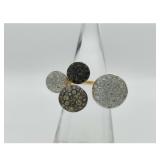 Pomellato Sabbia Fancy Color Black Diamond 18K Gold Ring