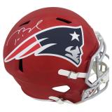 Tom Brady Signed New England Patriots Full Size Speed Replica Helmet