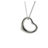 Tiffany & Co. Open Heart 925 Sterling Silver Pendant Necklace