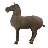 Genuine Antique Han Dynasty Grey Horse Sculpture