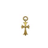 Chrome Hearts Cross 22K Gold Charm Pendant