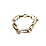 Pomellato Diamond Heavy Link 18K Rose Gold Bracelet