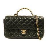 Chanel Black Sheepskin Leather Shoulder Bag (2)