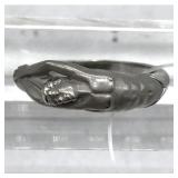 Carrera y Carrera 18K White Gold Sculptural Figural Human Form Ring