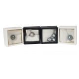 Loose 9-9.5mm Cultured Pearls in Gray, Green & Silver