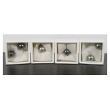 Four Loose Tahitian Pearls 9-10.5mm Gray & Peacock