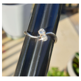 10k White Gold & Diamond Ring