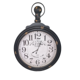 Very Large, Old Town Clocks, Distressed Metal Wall Clock