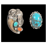 His & Hers Sterling Native Rings