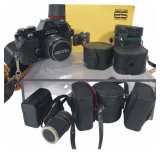 Honeywell Pentax ES Vintage SLR Camera Kit with Lens & Accessories