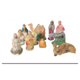 Vintage Chalkware Nativity Pieces & More