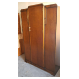 Antique English Oak Gentleman’s Wardrobe