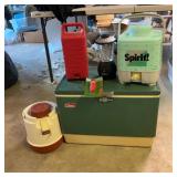 Coleman Cooler, Lantern & Camping Gear Lot