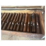 Antique Wooden Molding Plane Collection in Fitted Wood Chest