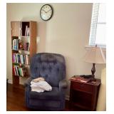 Blue recliner