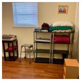 Shelves, bedding