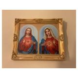 The sacred heart of Jesus and the immaculate heart of Mary