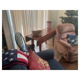 Drop leaf table, American flag