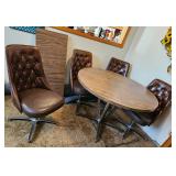 MCM Chromcraft Dining Table Seet