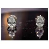 over 4 ct diamond earrngs
