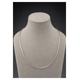 Sterling Silver Omega Collar Necklace