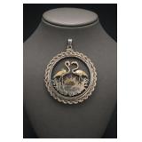 Bahamas Sterling Silver Coin Pendant 22.5g
