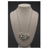Sterling Silver Child Charm Necklace 17.4g