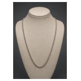 20in Sterling Silver Rope Chain Necklace 15.2g