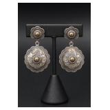 Mexican TF-158 Sterling Silver Earrings 24.9g