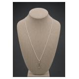 Sterling Silver Ichthys Pendant Necklace