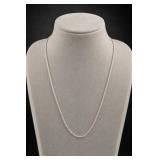 18in Sterling Silver Rope Chain Necklace