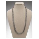 Multi-Strand Sterling Silver Necklace, 23g