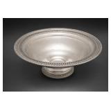 Large Weighted Sterling Silver Pedestal Bowl