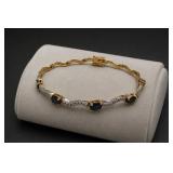 Sterling Silver Sapphire Bracelet