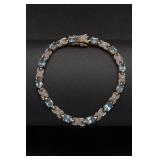 Sterling Silver Bracelet Topaz